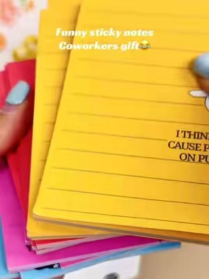These sticky notes are not only relatable, but they are funny, too! They also make funny coworker gift ideas and secret sister gift ideas for the office! If you like sarcastic and funny office supplies, then these are perfect! #funnyofficesupplies #funny #stickynotes #officesupplies #tiktokshopcreatorpicks 