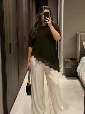 So cute🖤🖤🖤#lace #shirt #womenfashion #sohochic #TikTokshopbacktoschool 