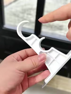 Renter? College Students? This the easiest way to hang curtains! No risk of losing the security deposit!  #hook #TikTokshopbacktoschool #fallhomedecor #sohochic #homeessentials 