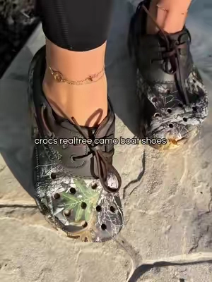 Crocs realtree camo boat shoes @Crocs  #crocs #camo #boatshoes #crocsnewarrivals #tiktokshopcreatorpicks 