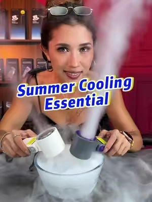 One small fan is all you need to beat the summer heat#magicjohn #iPhone17 #unitedstates #TikTokshopbacktoschool #makeup 