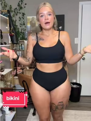 love how high waisted this bikini is! #bikini #swimwear #bathingsuit #vacay #ribbed 
