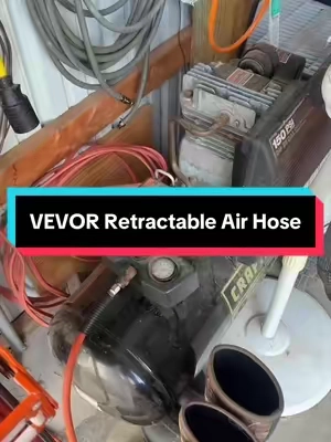 VEVOR Retractable air hose for air compressor @VEVOR Home Store #aircompressor #bluecollar #vevortools #vevor #compressor 