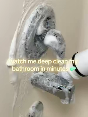 Don’t make the r same mistake I did 😩 #spinscrubber #bathroom #CleanTok #cleaning #bathroomscrubber