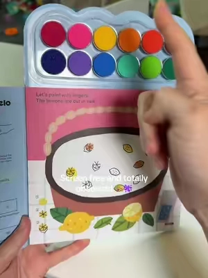 The Jarmelo finger painting set keeps kids aged 3 to 5 completely absorbed — alphabet pages, animal pages, blank creative pages, and non toxic finger paints that build hand eye coordination, concentration, and creativity through pure play. Screen free, portable, and self directed. The activity that actually delivers the quiet hour you need. 🎨 #toddleractivity #fingerpaintingforkids #screenfreeplay #toddlermom #kidsartset