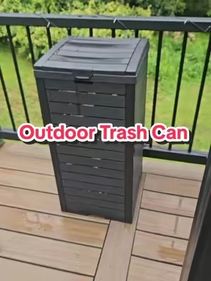 Don't miss out on this deal on this Outdoor Trash Can!  #trashcan #outdoortrashcan #patiolife #TikTokshopbacktoschool #tiktokshopcreatorpicks 