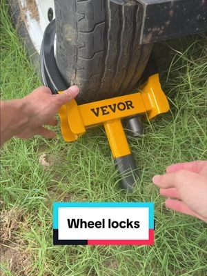 Vevor Wheel locks! Great for trailers, ATVs, side by side etc! #vevortools #tirelock #trailerlock #wheellocks 