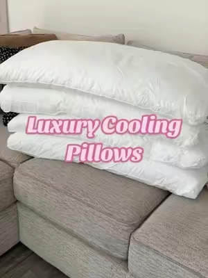 Okayyy I understand why people are asking where these pillows are from 👀☁️ Fluffy, supportive, and giving my bed that cozy hotel feel without the hotel price. Definitely an upgrade from my sad, flat pillows. 😂 #PillowUpgrade #BedroomFinds #CozyHome #HomeFinds #TikTokMadeMeBuyIt