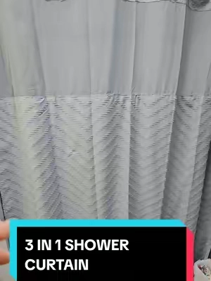 HOOK FREE TUFTED SHOWER CURTAIN, 3 IN 1 WITH SNAP IN LINER, SEE THRU TOP, MODERN, TEXTURED, NICE, WATERPROOF, MANY COLORS AND SIZES AVAILABLE. #showercutain #nohookshowercutain #tiktokshopcreatorpicks #TikTokshopbacktoschool #bathroommakeover 