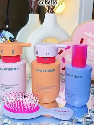 Evereden Kids Happy Hair Trio | Shampoo + Conditioner + Leave-In Spray + FREE Brush | Ages 3+ | Silicone-Free #TikTokshopbacktoschool 