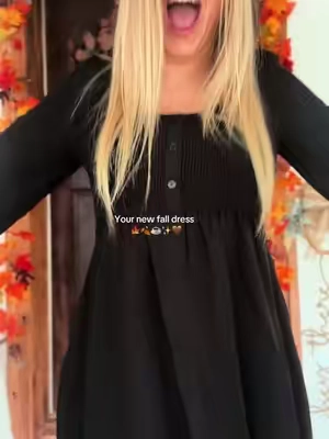 I officially own this in 3 different colors, I need them all 🫶 #falldresses #fallfashioninspo #fallpicturesdress #longsleevedress #dokotoofashion @DOKOTOO-US 