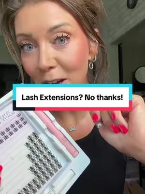 Lashes that look beautiful and only need to be applied once a week! @VEYESBEAUTY #clusterlashes #diylashes #mangalashes #lashextensions 