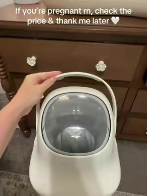 Momcozy has done it again! 🤍 #diaperpail #momcozy #pregnant 