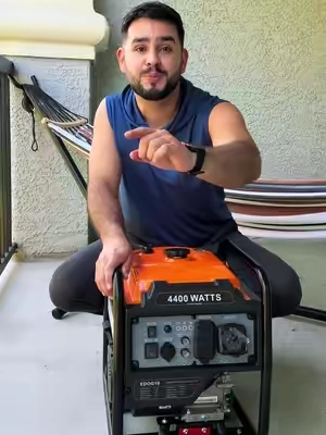 Generador Eléctrico de 4400wts usar electrodomésticos donde no haya electricidad 😎 #generadorelectrico #generador #electricgenerator #tormenta #ciclon 