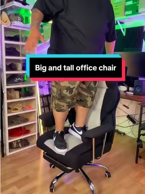 Comfy big and tall office chair #officechair #computerchair #xxlchair #bigandtallchair #TikTokshopbacktoschool 