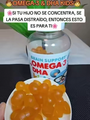 OMEGA-3 DHA KIDS 3,6,9, Apoya la visión, la concentración, el enfoque  #omega3 #omega3kids #kidshealth #supplements #TikTokshopbacktoschool 