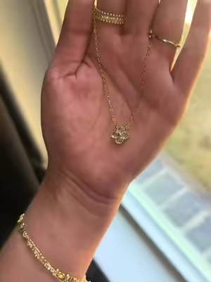 #tewiky #necklace #affordablejewelry #clovernecklace #jewelry 