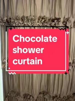Elegant and beautiful. Color: Chocolate @HIG Home #showercurtain #farmhouse #boho #Home #ruffles 
