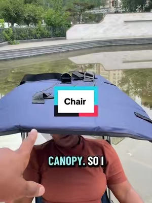 This chair is a must have it’s chair with a canopy #outdooressentials #tiktokshopcreatorpicks #dealsforyouday #summersales #summersales 