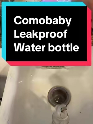 A baby water bottle that is actually leak proof #leakproof #toddlertok #babyshowergift  #waterbottle #babybottle 