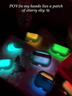 Glow in the dark quicksand AirPods case✨ Daytime bling, nighttime glow! Never lose your AirPods again🔥#AirPodsCase #GlowInTheDark#Tiktokshopstockup#fyp#goodthing