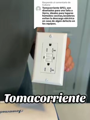 Respuesta a @Cubano  Tomacorriente GFCI de 20 A para protección contra descargas eléctricas #tomacorriente #summerfinds #hogar #cuba #TikTokshopbacktoschool 