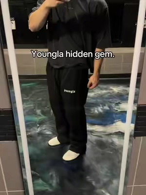 Underrated yla sweats #gym #youngla #yla #pants #sweatpants. 