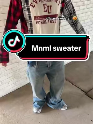 Clean sweater #streetwear #sweater #fashiontiktok #mnml 