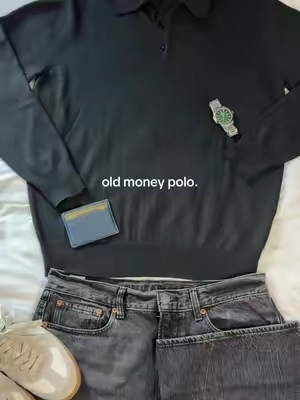 Good price too #menshirt #oldmoney #knitpolo 