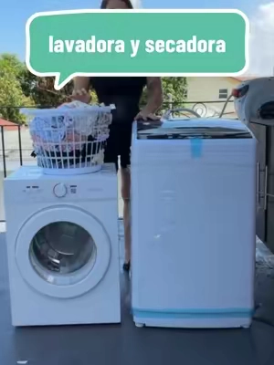 Combo de lavadora y secadora. #lavadora #secadora #laundry #TikTokshopbacktoschool 