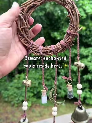 More than just a beautiful decoration—witch bells have long been used as protective charms for the home. Hung on doors, walls, or sacred spaces, their ringing is believed to cleanse stagnant energy, ward off negativity, and protect your space as people come and go. ✨ Protection • Cleansing • Intention • Magic Every little chime is a reminder: this home is protected. 🖤🌙 #witchy #witchbells #protection #intention #magic 