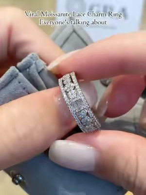 Viral Moissanite Lace Charm Ring💍Everyone's talking about💎✨#ring #moissanitering #moissanite #delzzad #waterproofjewelry #jewelry #giftideas #2026 #viral #delzzadjewelry #nontarnishjewelry #beautiful #luxury #affordable #diamond #diamondtester #TikTokshopbacktoschool #BackToSchool2026 #DormTour #CollegeEssentials #fyp
