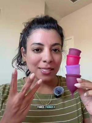 Three things I wish someone told me before I tried a menstrual cup for the first time. 💗 If you’re cup curious, new to menstrual cups, or looking for a tampon alternative, save this for your next period! #periodcare #periodcup #women 