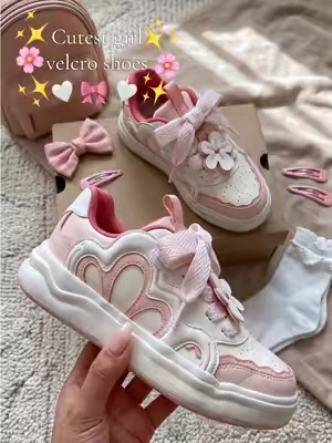 🎀🤍These Girls Velcro shoes for school 🤍🎀 #girlsshoes #schoolshoes 