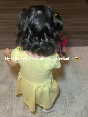 Just a girl and her favorite little vacuum 🫶🏻 #toys #toddlersoftiktok #toddlers #toddlermom #toddlervacuum 