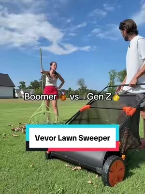About time to retire the ole rake and leaf blower #lawnsweeper #lawncare #yardwork #landscape #tiktokshopcreatorpicks 