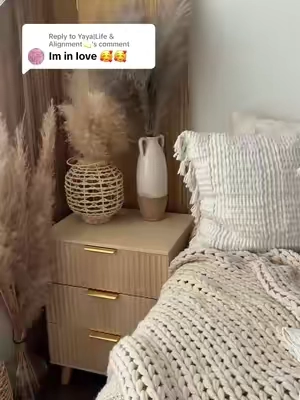 Replying to @Yaya|Life & Alignment💫 me too!! These are the most gorgeous yet affordable nightstands! #bedroomdecor #nightstand #bedding #bedroom