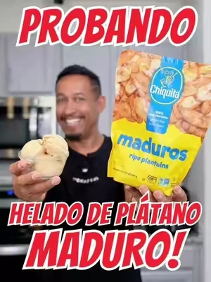 Probando Helado 🍨 De Plátano Maduro 🍌 🇩🇴 Receta De: @Bianca Salcedo 