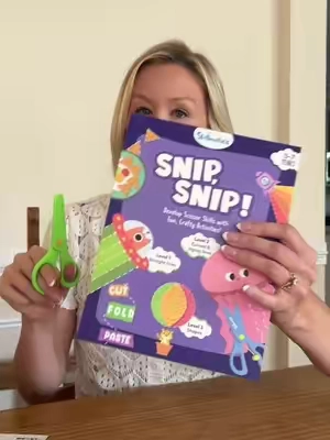 Started using this snip snip kit with my three year old and she’s already gotten so much better as using scissors! #sissors #toddlermom #screenfree #educationaltoys #screenfreeactivities 