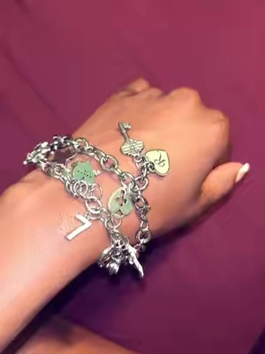 Love wearing my initial 😍 #GANIA @gania_jewelry #fyp 