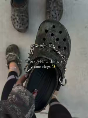 Crocs camo slip on clogs @Crocs 
