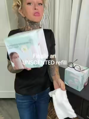 They finally gave us face towel refills for the viral hot FaceTime machine that are unscented #disposablefacetowel #hotfacetowel #skincareroutine #luxuryliving 