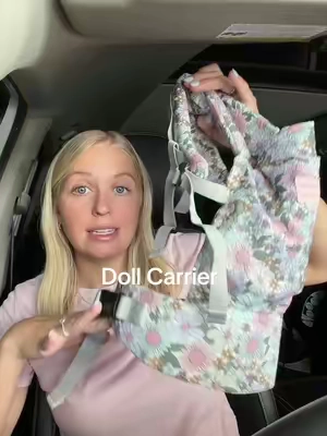 this doll carrier has been a huge hit at our house #dollcarrier #dollaccessories #imaginativeplay #babydolls #stuffedanimals 