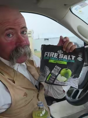 The blue collar electrolyte. Made by working folks, for working folks. #bluecollar #americaselectrolyte #firesalt #greenapple @Fire Salt 