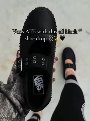 Vans all black Mary Jane shoes @vans ✨🖤