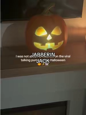 The cutest talking and singing pumpkin! #jabberinjack #talkingpumpkin #jackolantern #halloween #halloweendecor 