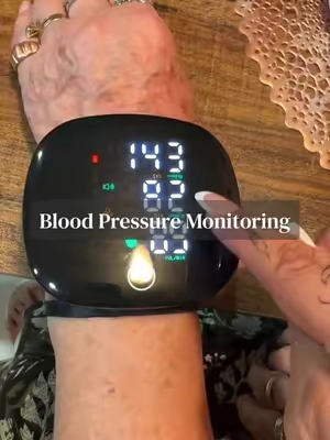 The Digital Wrist Blood Pressure Monitor with Voice Readout makes it convenient to check and keep track of blood pressure readings at home or while traveling. ❤️⌚ It features a large LED screen, voice readout, 99×2 reading memory, and comes with a carrying case for easy storage. A practical option for keeping a record of readings or gifting to a parent or family member who already monitors their blood pressure regularly. #BloodPressureMonitor #HealthMonitoring #HomeHealth #WellnessEssentials #FamilyCare 