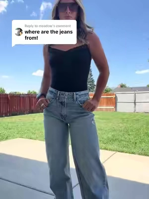 Replying to @meadow best jeans literally ever! #jeans #pants #denim #womensoutfits #cuteclothes 
