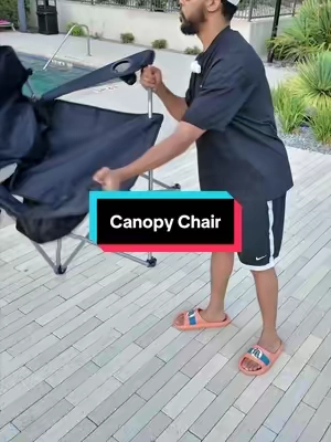 Don’t let the sun win this season 😭  #campingchair #outdoorchair #canopychair #lawnchairwithshade #TikTokshopbacktoschool 