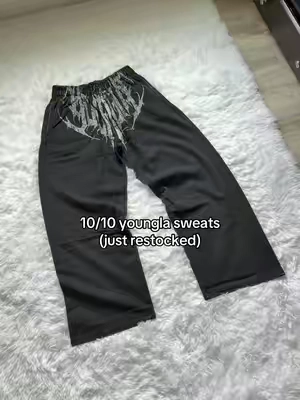 They finally restocked these 🔥 #youngla #pants #darkwave #gym #sweats